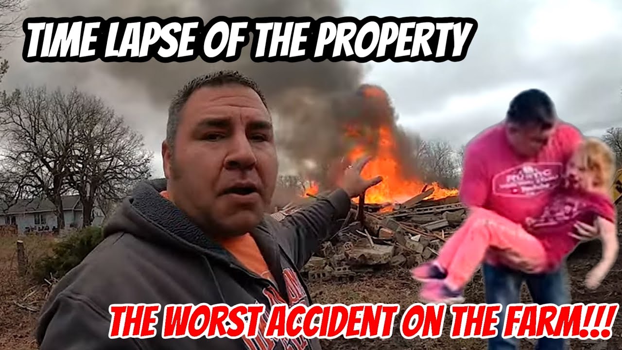 One Of The Worst Accident On The Property!!! Time Lapse Of Our Dream Homestead.