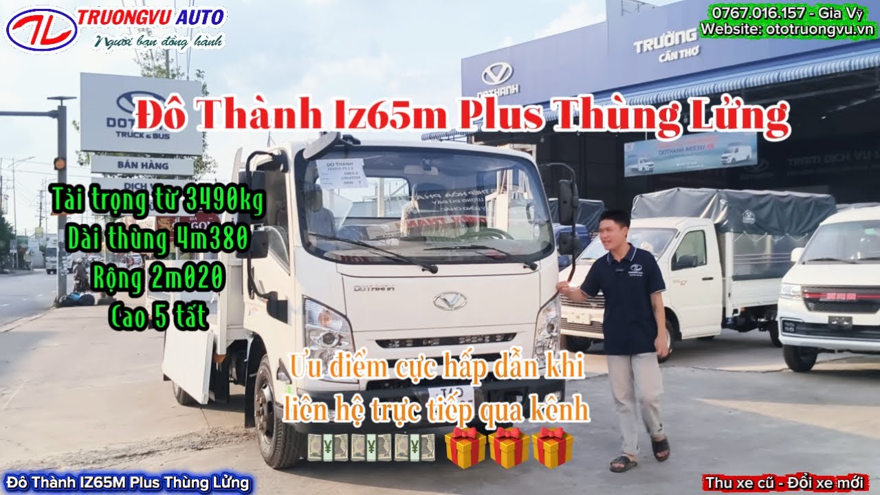 Đô Thành IZ65M Plus Thùng Lửng lần đầu xuất hiện trên kênh của em Gia Vỹ