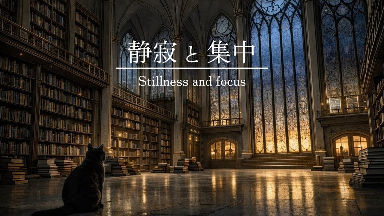 【集中用BGM】静寂と集中 - Stillness and focus｜Deep Focus calm piano lofi🐈‍⬛