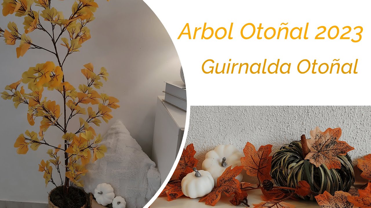 🍂 ÁRBOL OTOÑAL 2023 // IDEAS PARA DECORAR CON EL ÁRBOL DE OTOÑO // GUIRNALDA OTOÑAL