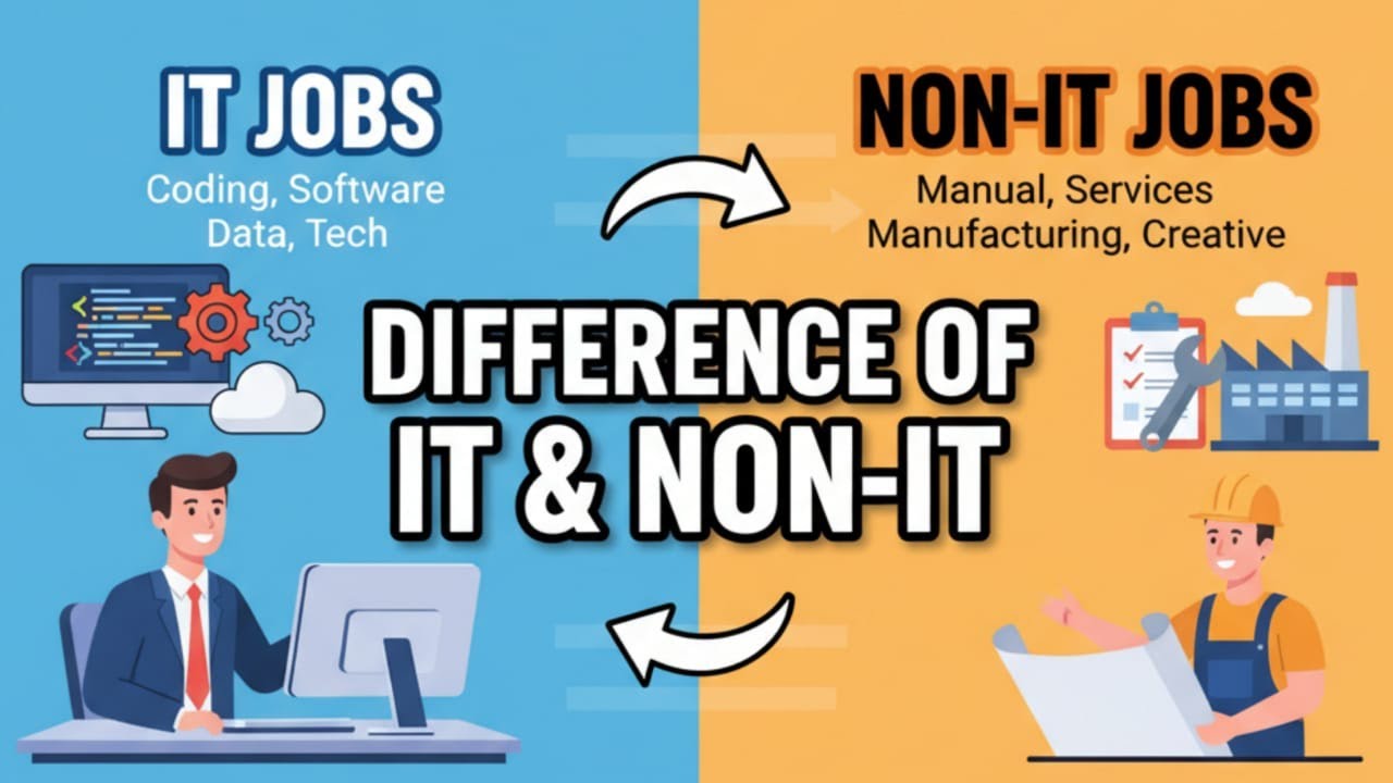 What Is The Difference Between IT and NON Jobs || Complete Explanations ||