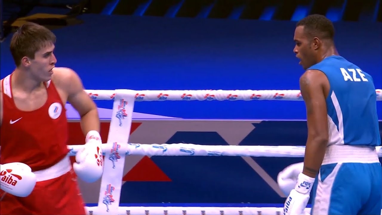 Quarterfinals (86kg) ATAEV Sharabutdin (RBF) vs  ALFONSO DOMINGUEZ Loren (AZE) | AIBA WCHs 2021