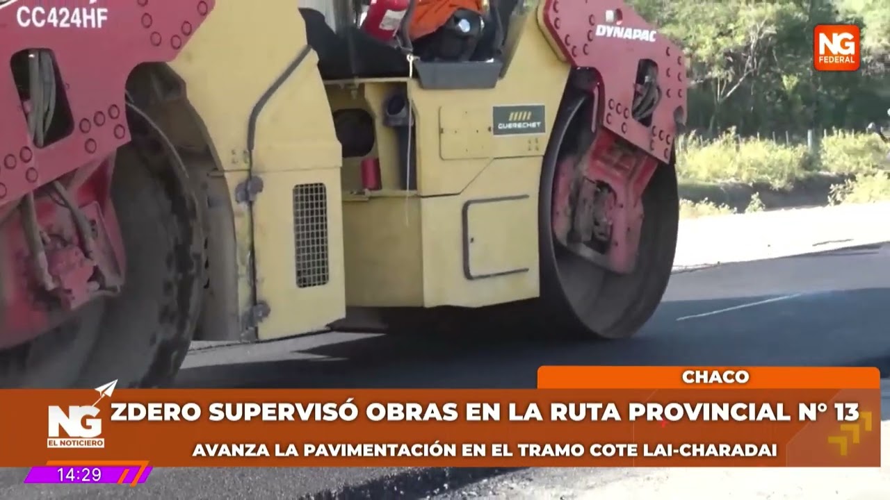 NGFEDERAL - ZDERO SUPERVISÓ OBRAS EN LA RUTA PROVINCIAL N° 13