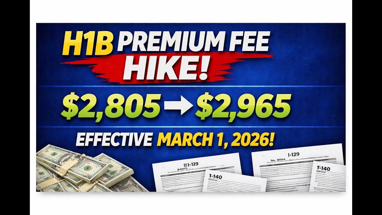 H1B Premium Processing Fee Increase 2026 | Full Breakdown