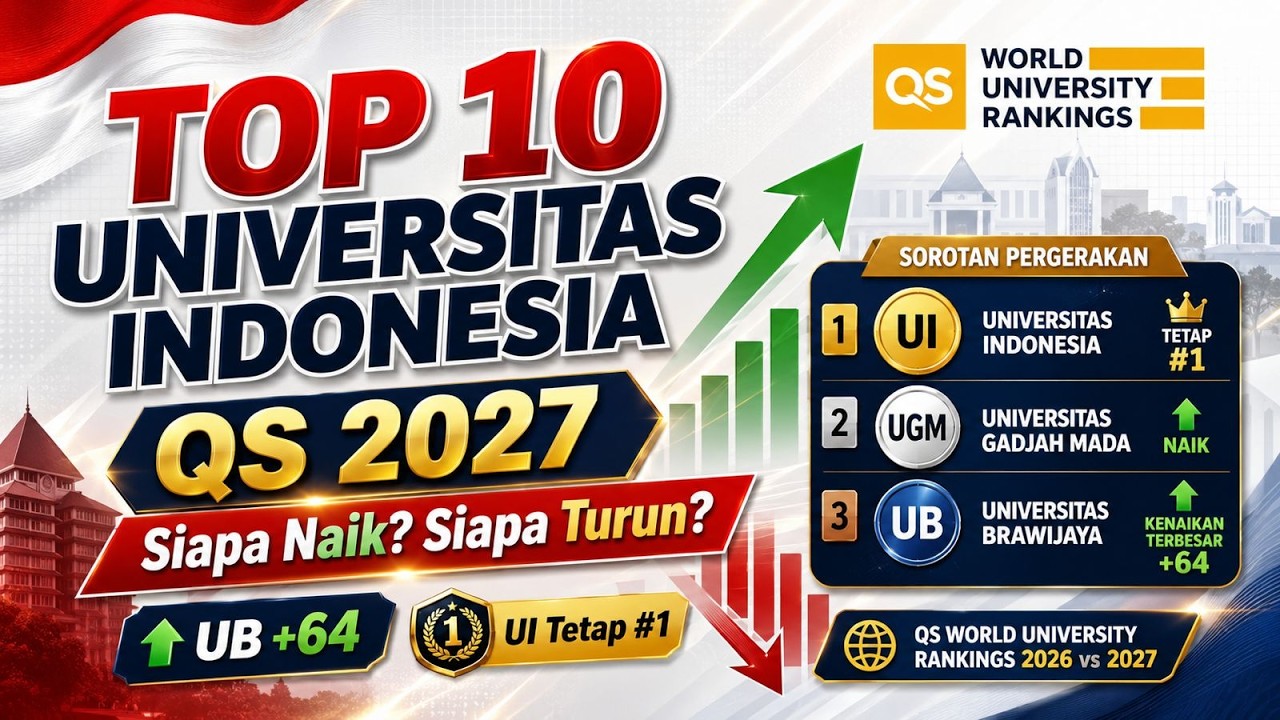 Top 10 Universitas di Indonesia versi QS World University Rankings 2027