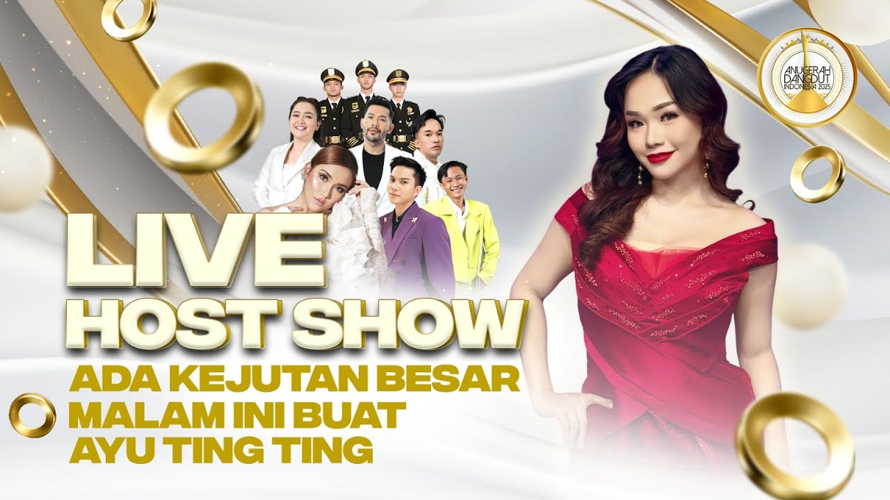 LIVE HOST SHOW! ADA KEJUTAN BESAR MALAM INI BUAT AYU TING TING | ANUGERAH DANGDUT INDONESIA 2025