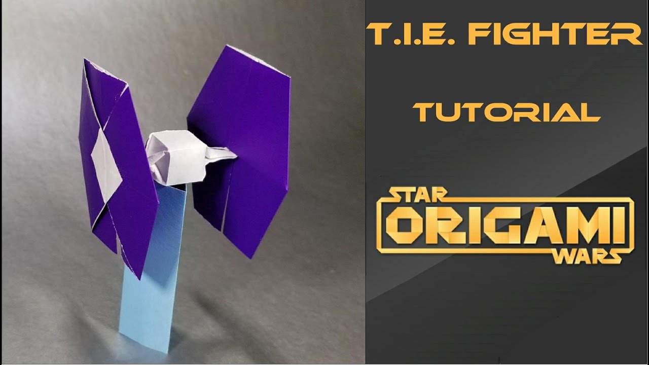 Star Wars Origami Tutorial: TIE Fighter