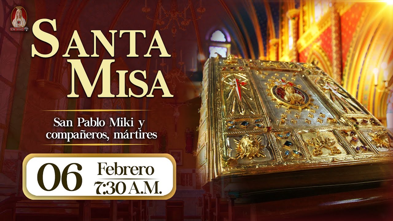Santa Misa en Caballeros de la Virgen, 06 de febrero de 2026⚜️ 7:30 a.m
