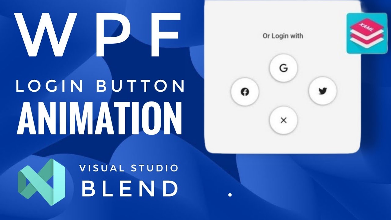 WPF Tutorial : XAML UI design in Visual studio blend 2019 | Login Animation | C# WPF