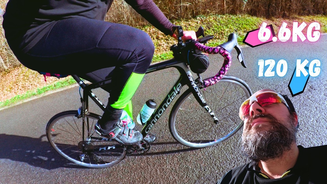 🤘120 kg sur un vélo à 6,6 kg : ça grimpe ?