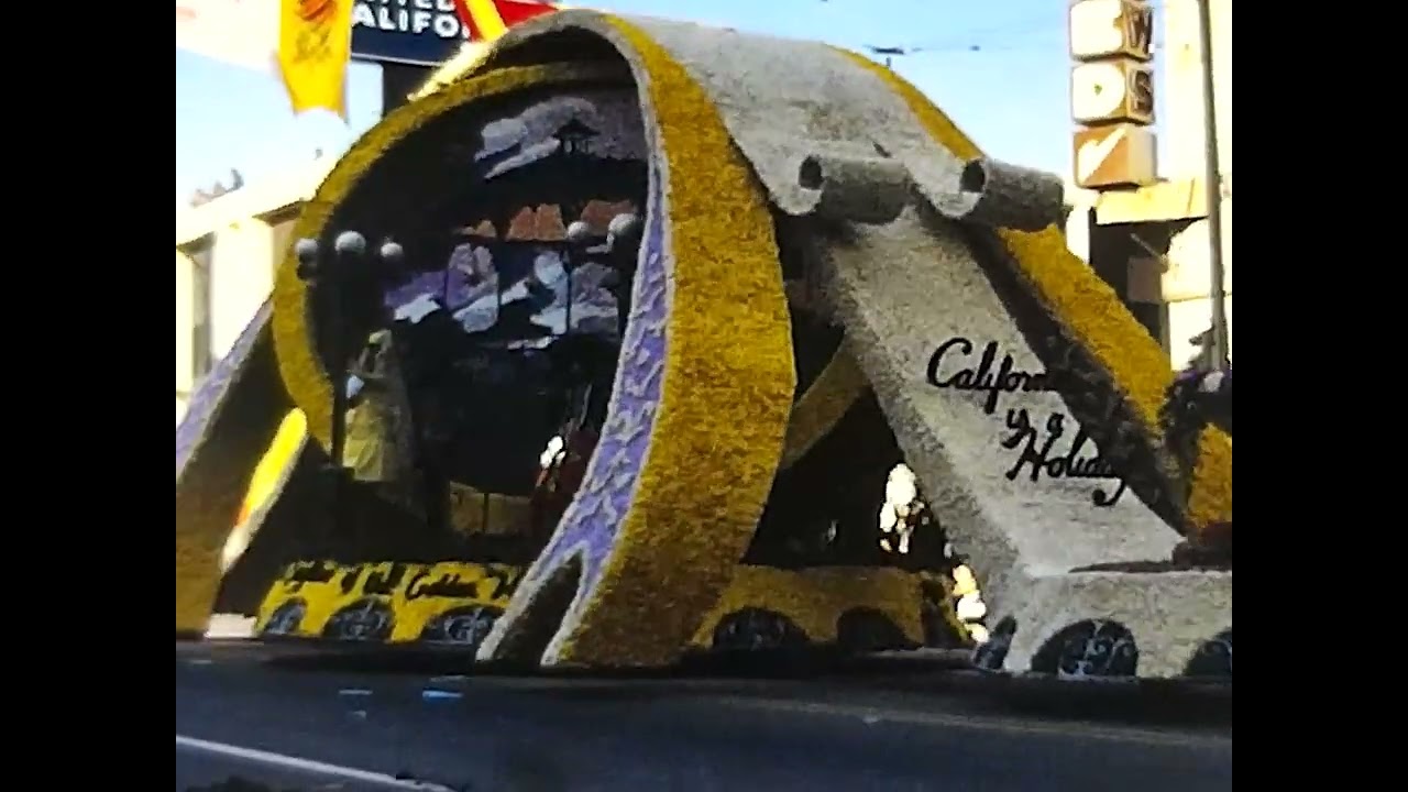 1970 Tournament of Roses Parade & Rose Bowl | Street View, Camera-side l Super 8 Silent
