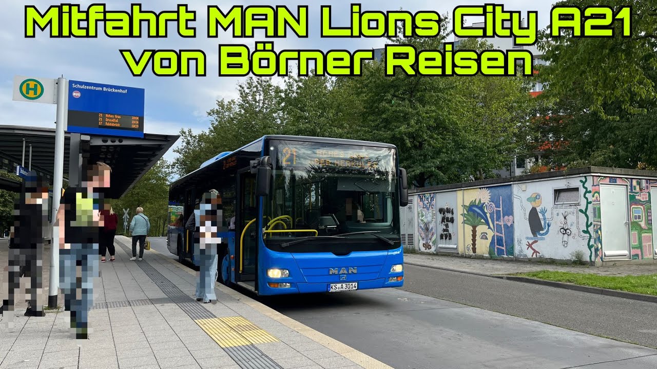 Bus | Mitfahrt MAN Lions City A21 NL 323 von Börner Reisen Ex Postbus in Kassel [4K] [DE]