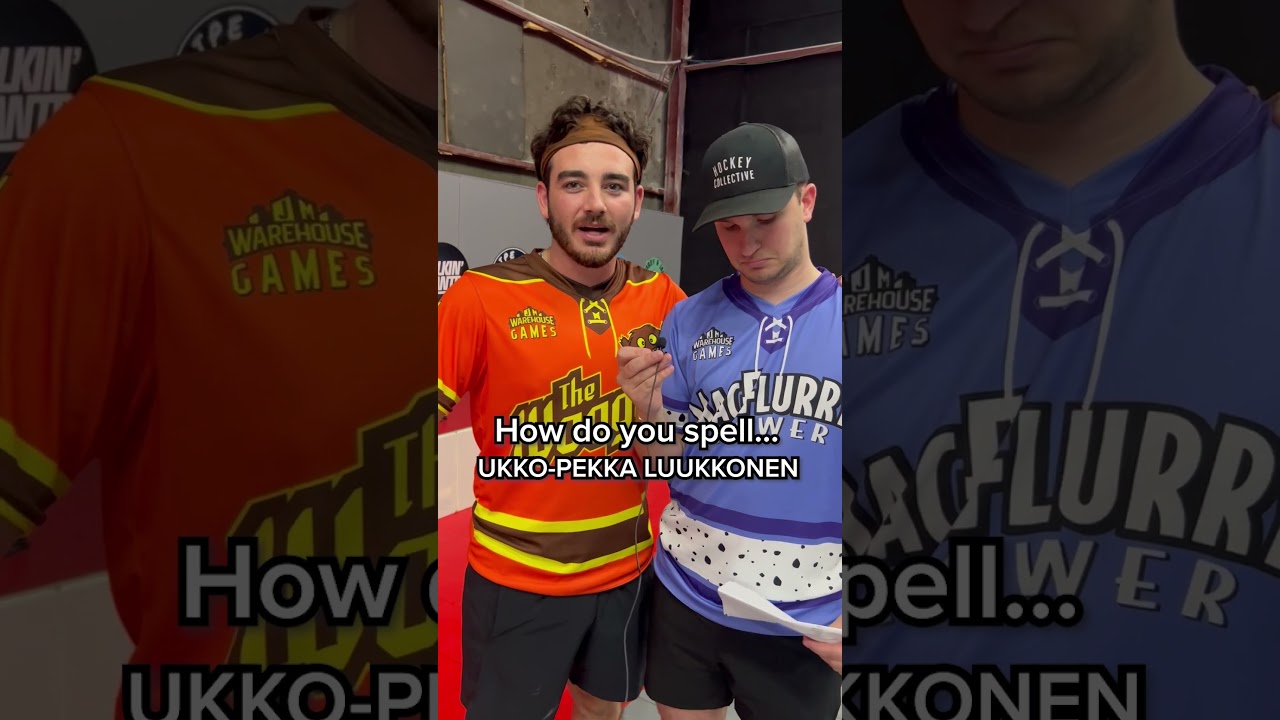 Spelling NHL players names!