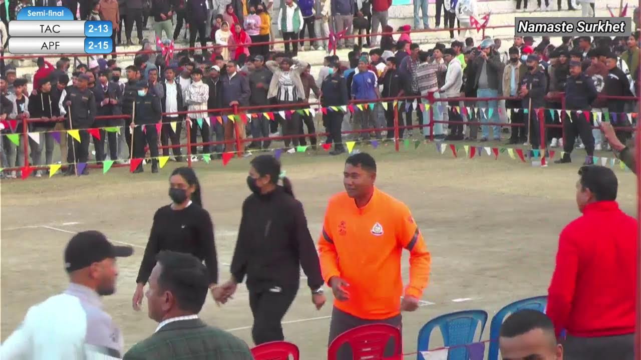 TAC vs APF semi-final/तेस्राे मुख्यमन्त्ति कप राष्टिय पुरुप भलिबल प्रतियाेगिता २०८०