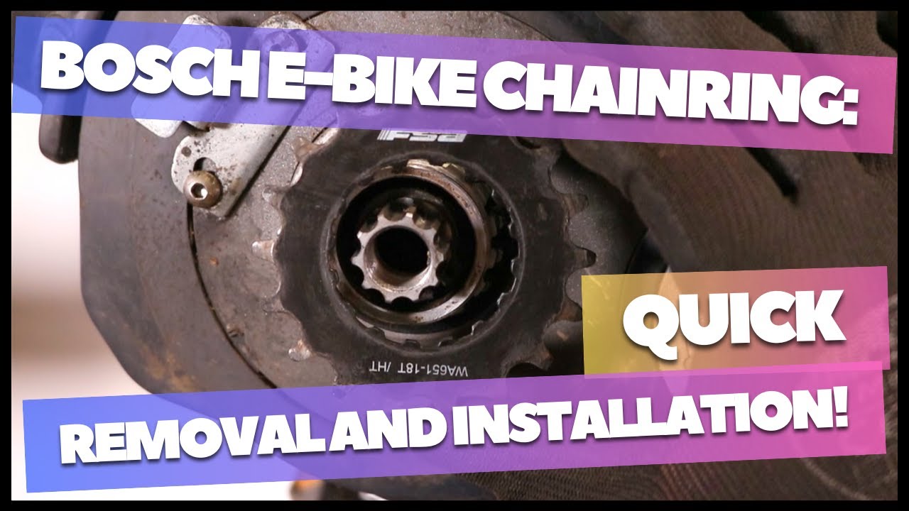 Bosch chainring removal and installation - Quick and easy guide!