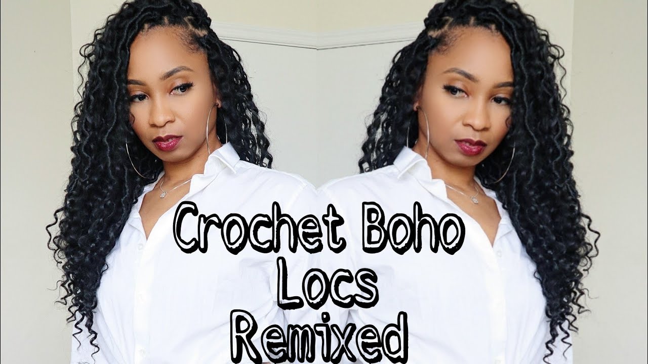 Crochet Boho Goddess Faux Locs Remixed 😍! || I'm In Love All Over Again| Low Maintenance Style
