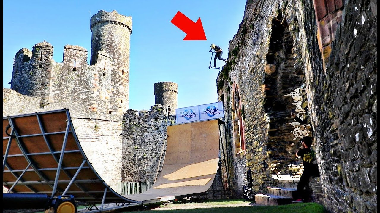 JUMPING OFF A 732 YEAR OLD CASTLE!