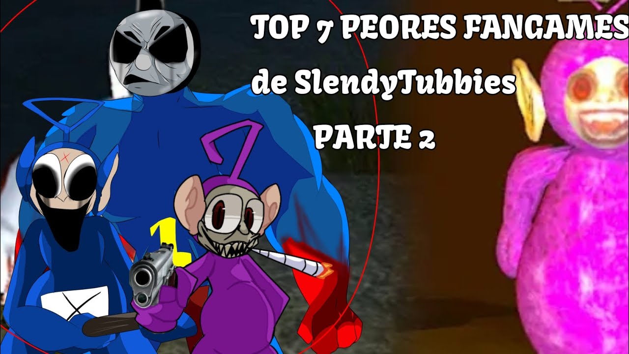 Top 7 PEORES Fangames de SLENDYTUBBIES (Parte 2) | (termina peor 👀) 