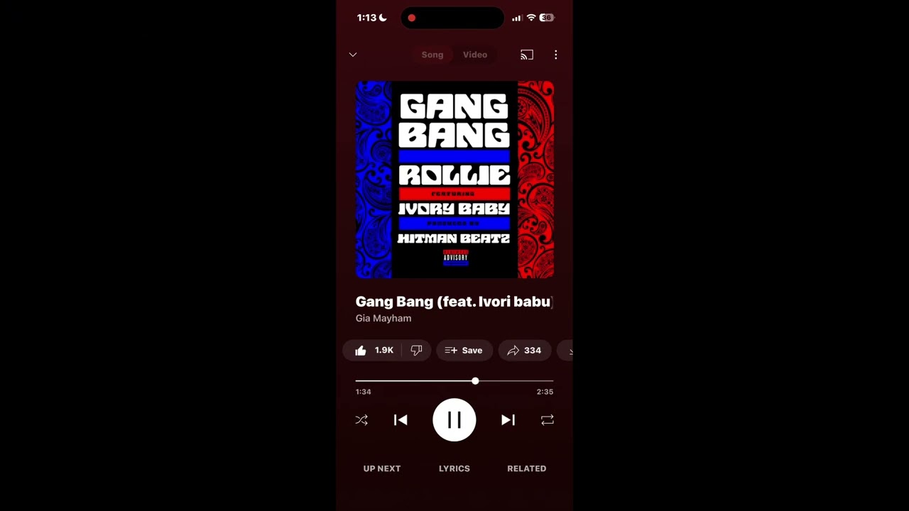 Gang Bang (feat. Ivori babu) Gia Mayham slowed