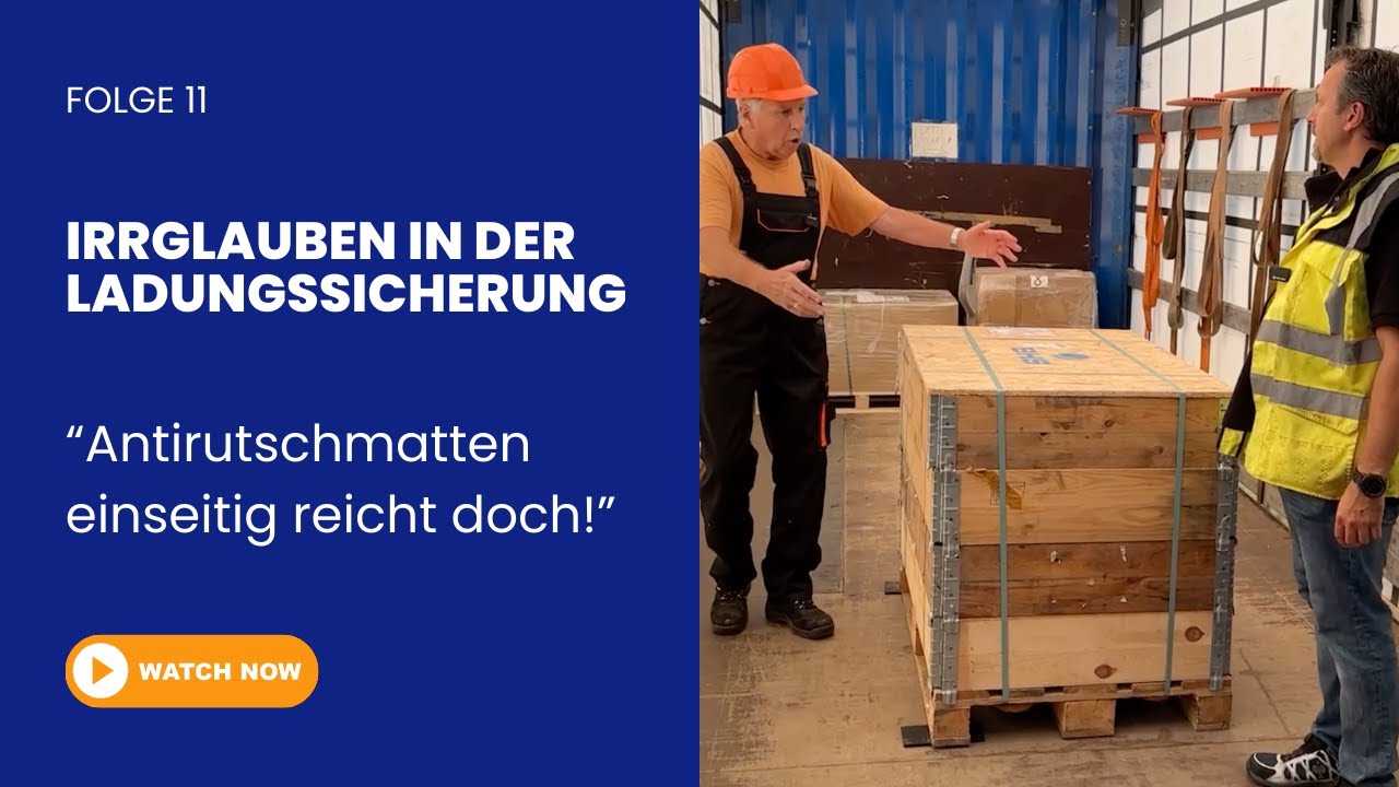Ladungssicherung Irrglauben: Antirutschmatten nur einseitig? Gefährlicher Fehler! | L.K.W. Schmid