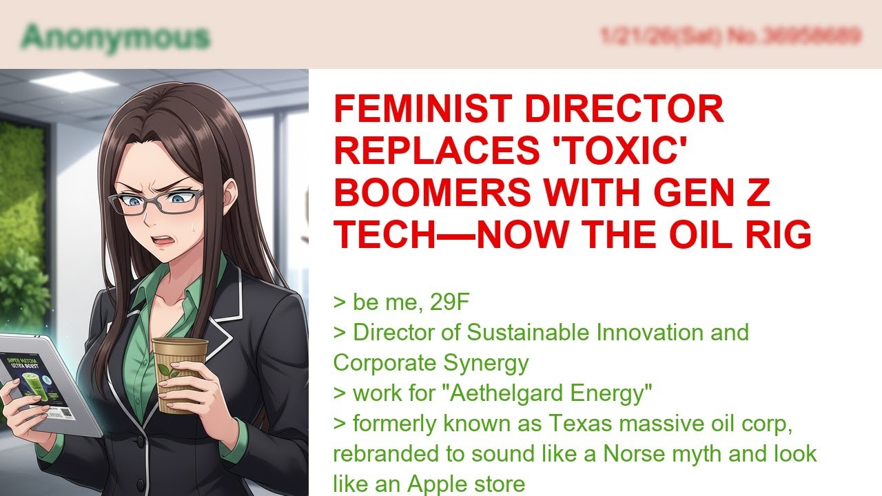 Feminist Director Replaces 'Toxic' Boomers With Gen Z Tech—Now The Oil Rig Is Failing!
