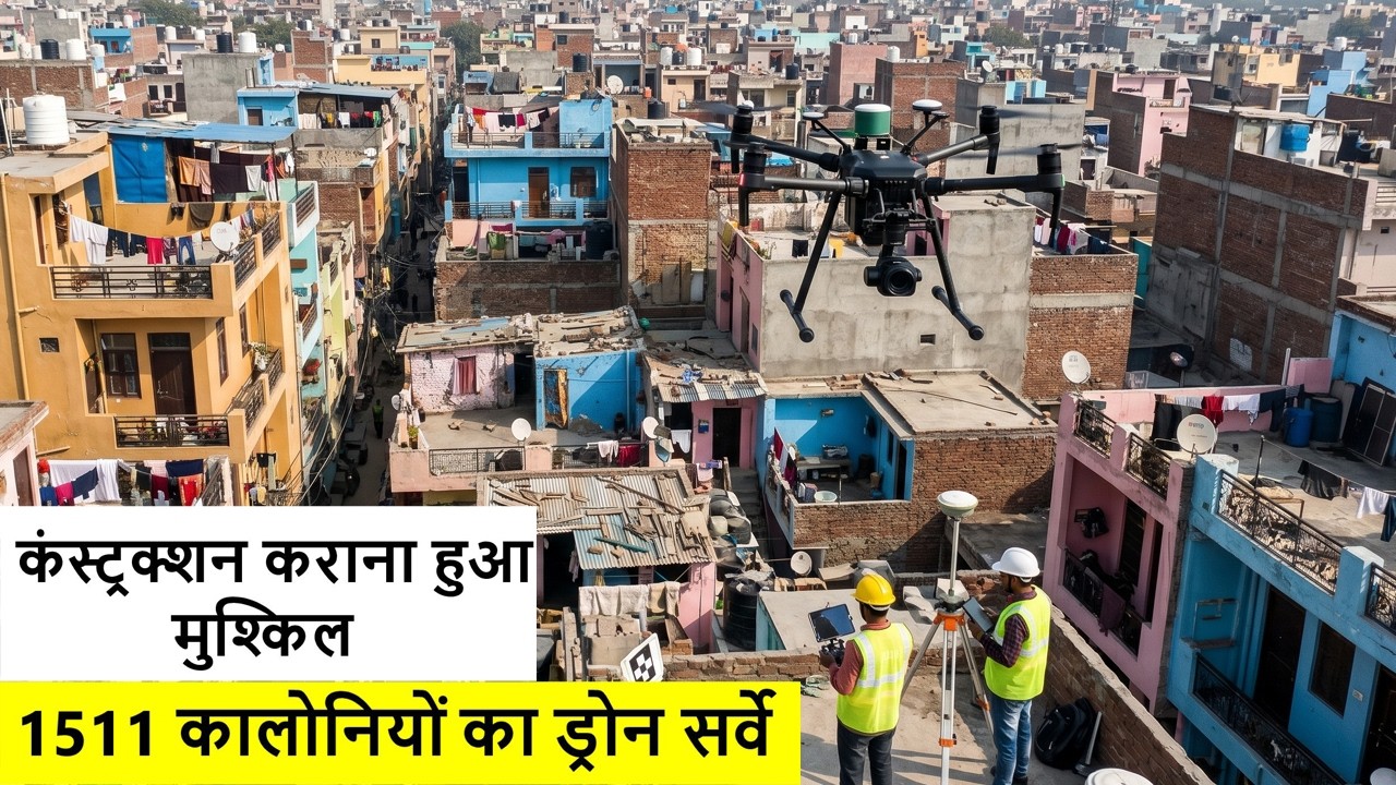 1511 unauthorised colonies regularisation🔥Drone Survey in colonies🔥खाली प्लॉट वाले की लिए दिक्कत