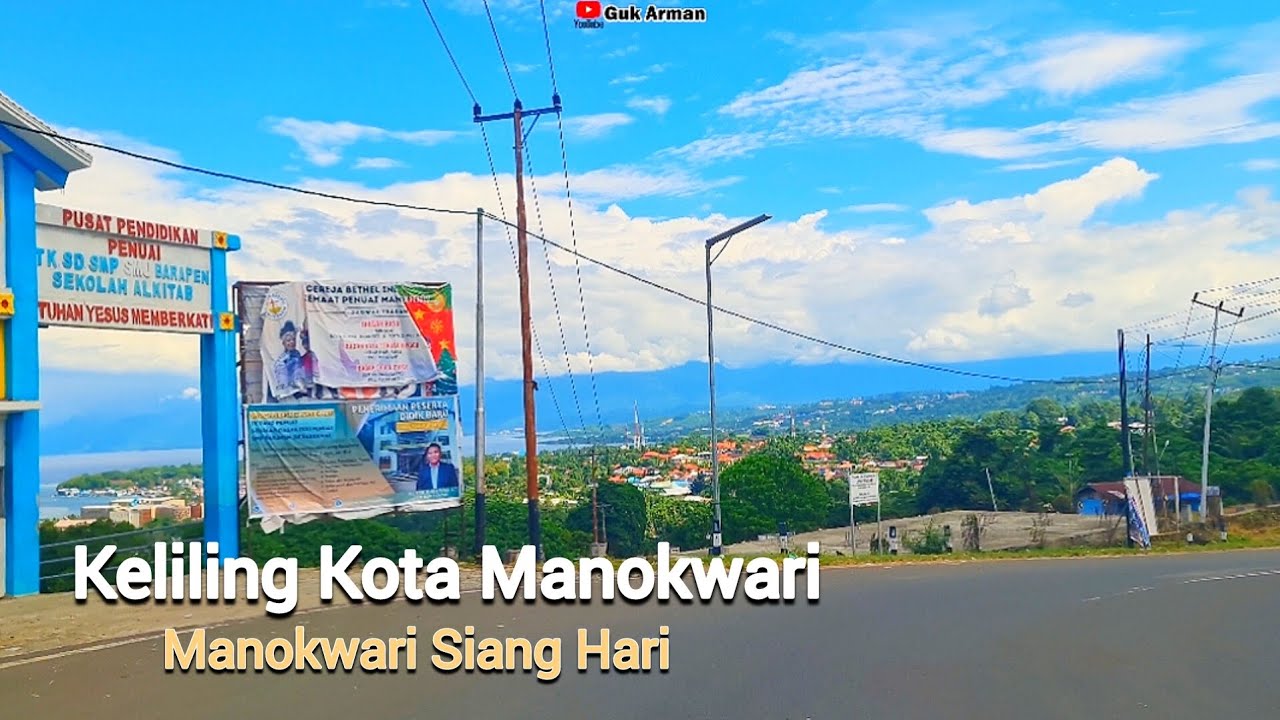 Jalan-jalan menyusuri Kota Manokwari Papua Barat siang hari #manokwari #papuabarat #indonesia