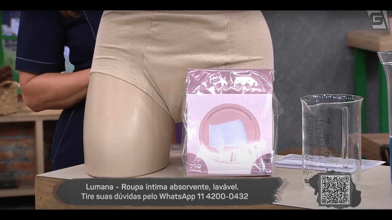 Lançamento: Roupa íntima para incontinência urinária Lumana na TV Gazeta Programa Mulheres