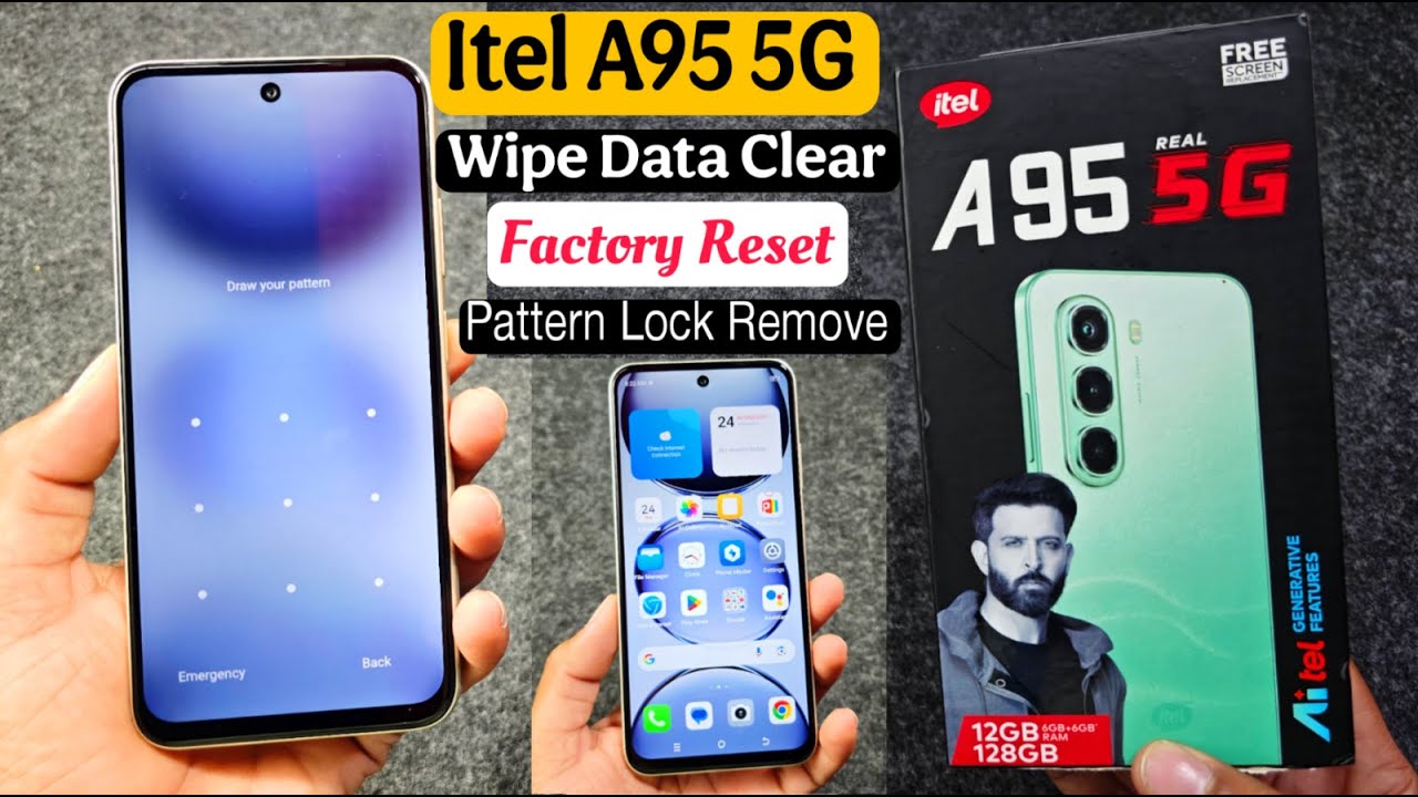 Itel A95 5g Pattern Lock Remove ? How To Factory Reset itel A95 5g / Itel A95 Password Kaise Tode