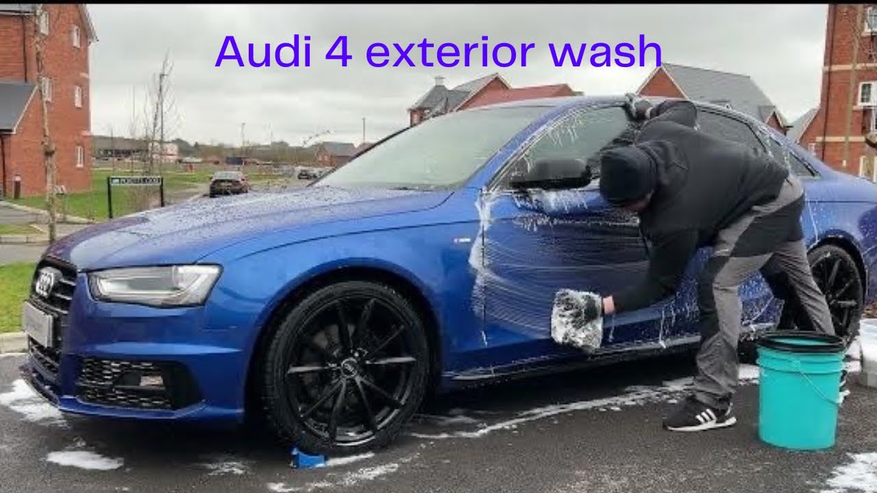 Audi A4 exterior wash #asmr #detailing #car #cardetailing #valeting
