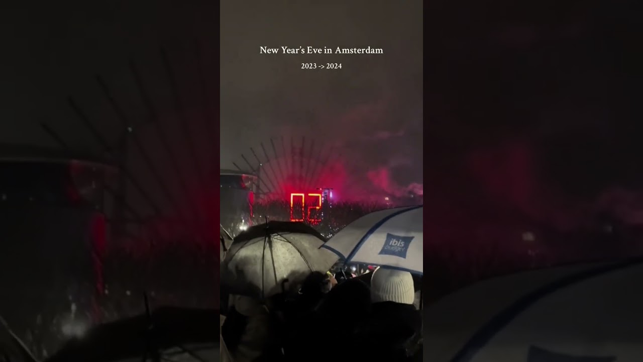 New Year&rsquo;s Eve in Amsterdam 🤍 #amsterdam #newyear #happynewyear #2024
