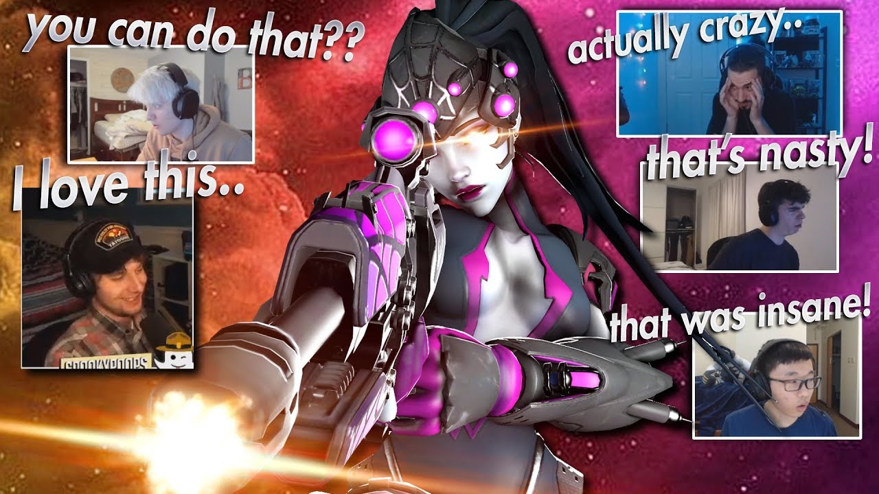Twitch Streamers reaction to my Widowmaker Montage - Overwatch