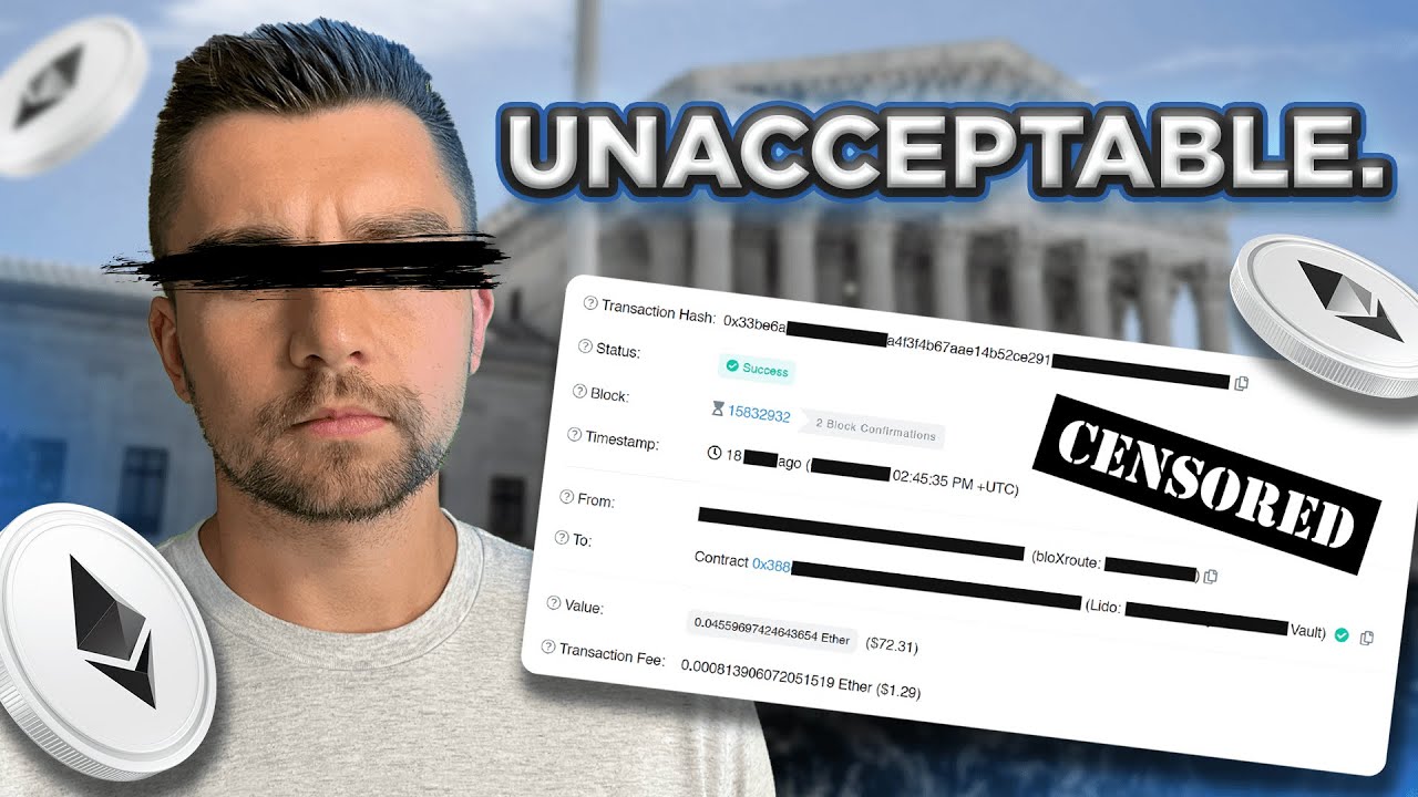 Ethereum is CENSORING YOUR TRANSACTIONS wtf?