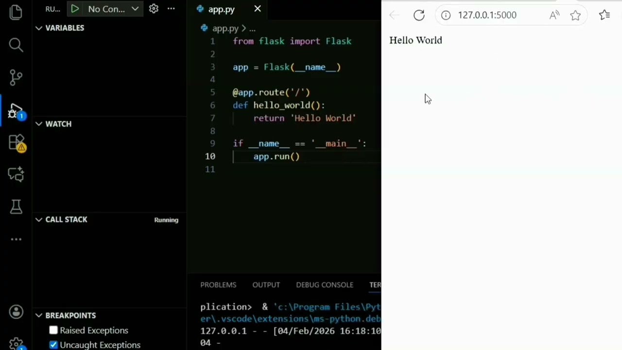 #programming flask creating first simple Application 