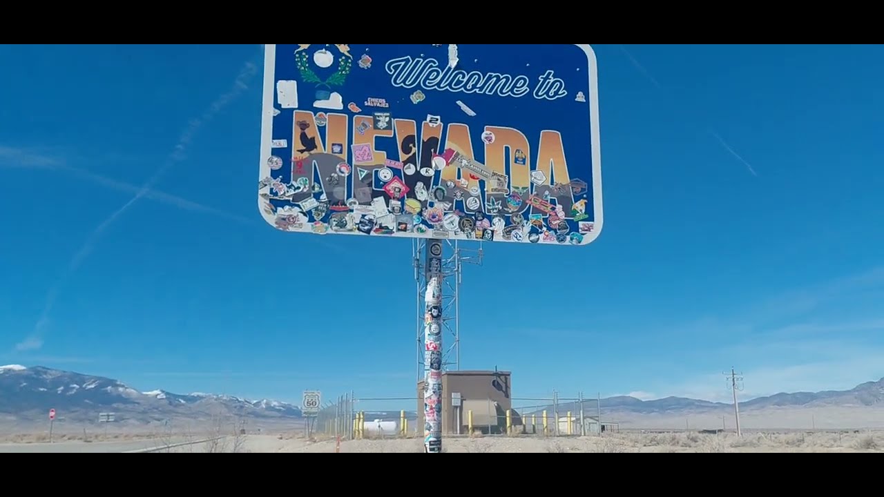 La linea divisoria entre UTAH  y Nevada 