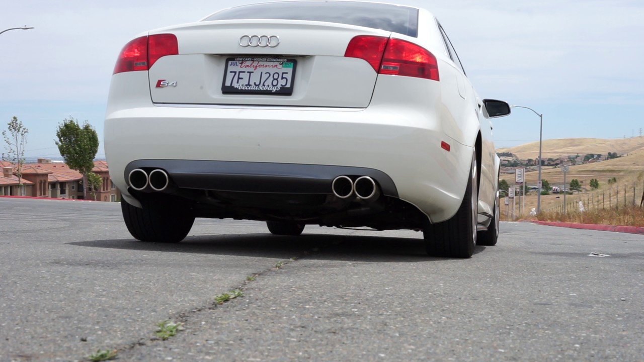 Audi B7 S4 4.2L exhaust note - muffler delete