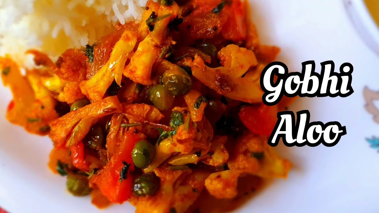 🔥Aloo Gobi Sukhi Sabji  😋 | Easy Aloo Gobi matar bhujiya |