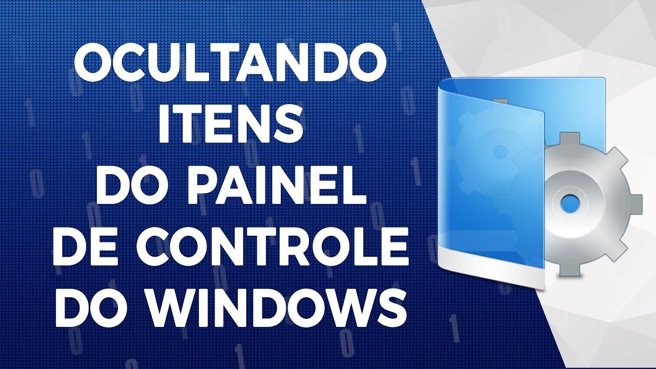 Ocultando Itens do Painel de Controle do Windows 10