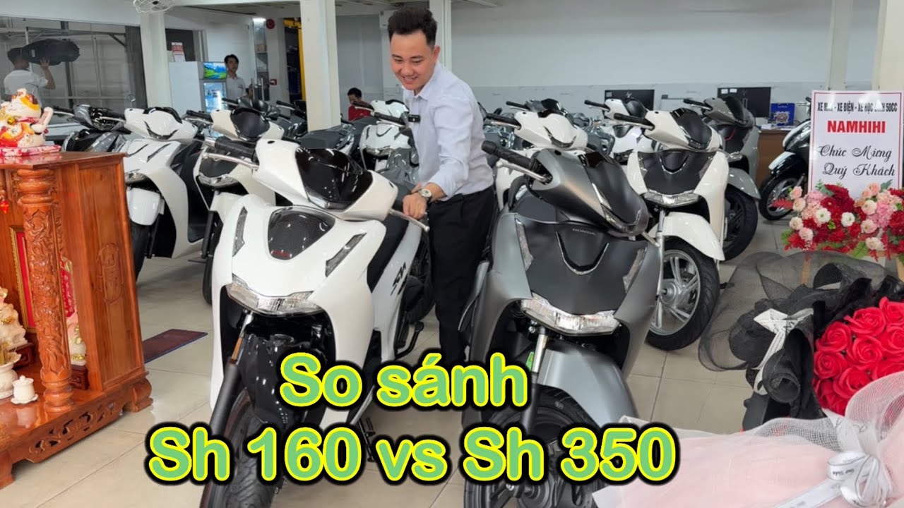 So Sánh Sh 160 2026 và Sh 350i - Nam hihi