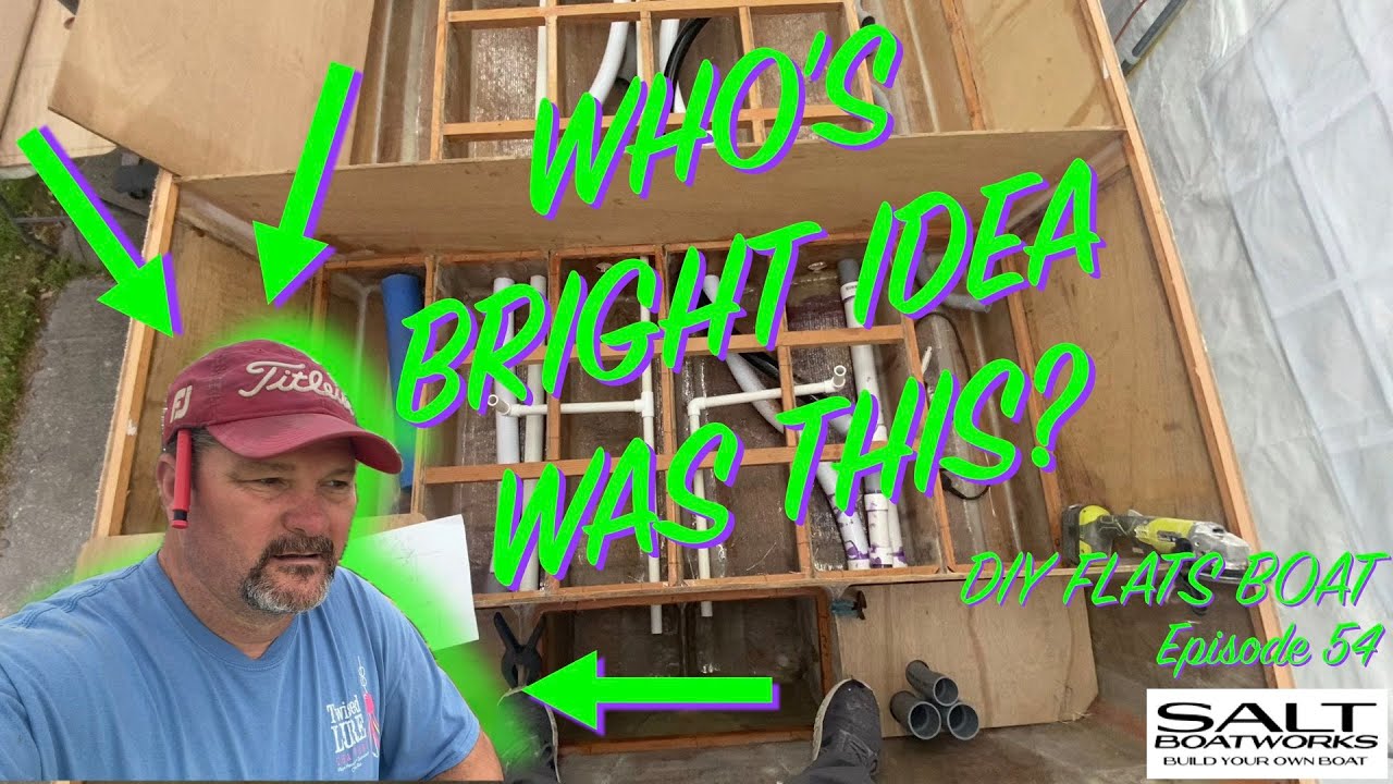 54. DIY Fiberglass Build:18' Plywood Flats Skiff