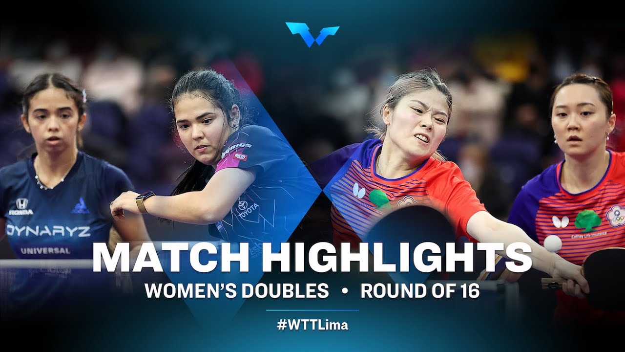 Melanie Diaz/Adriana Diaz vs Cheng Hsien-Tzu/Huang Yu-Wen | WD | WTT Contender Lima 2022 | (R16)