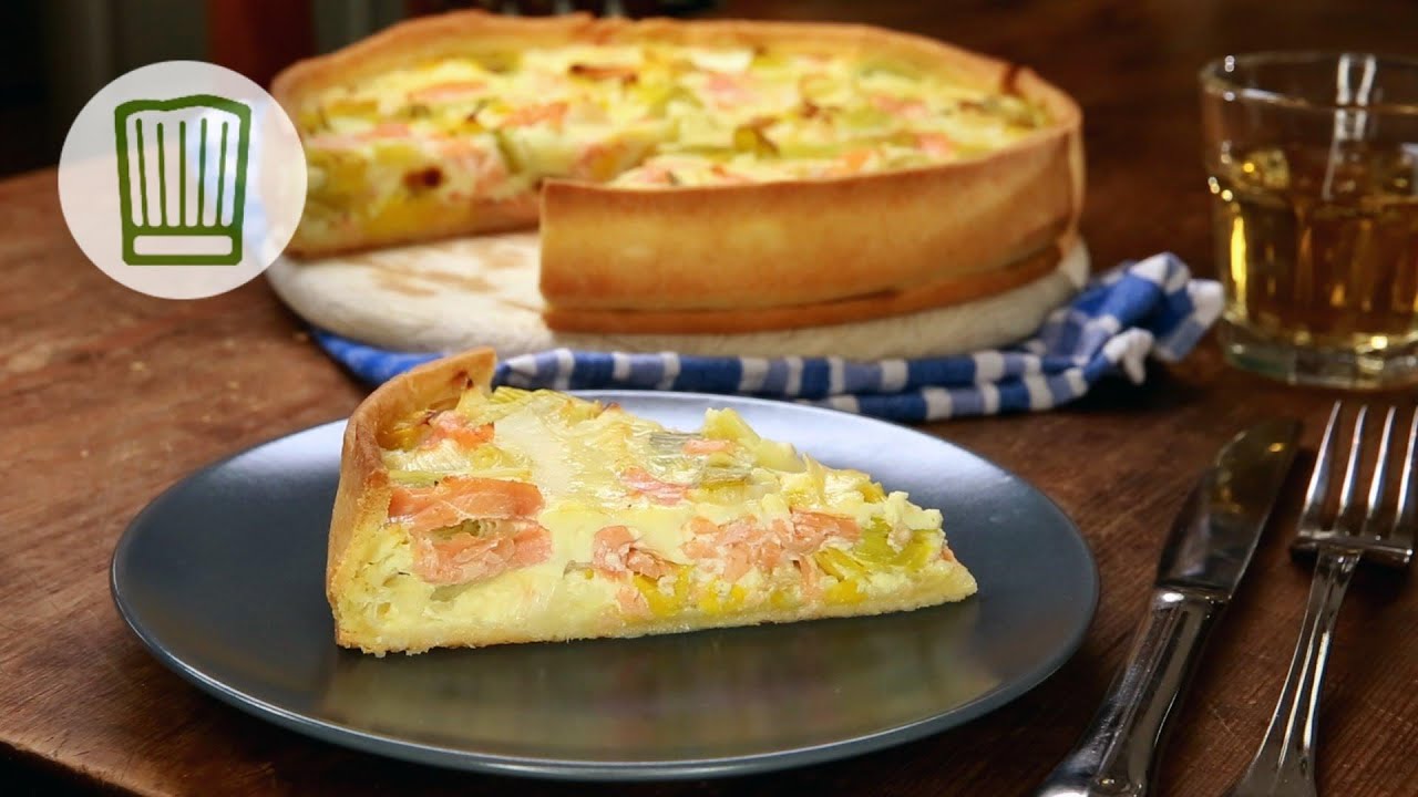 Lachs-Quiche Rezept #chefkoch