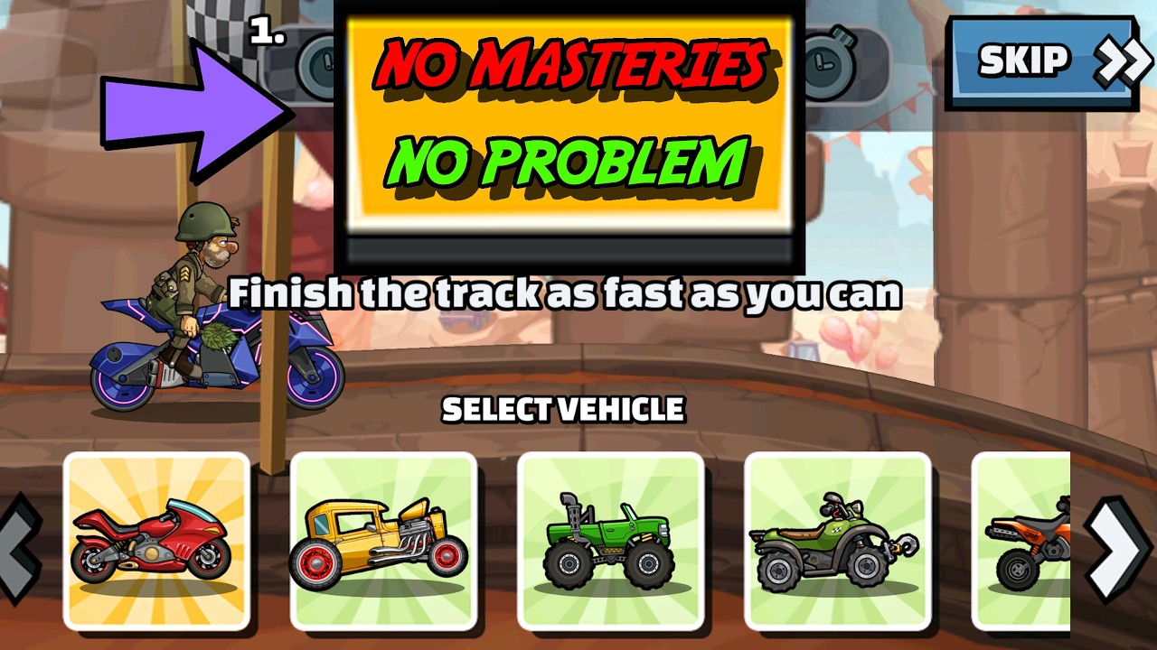 💯 NO MASTERIES NO PROBLEM ✅ (Take To The Skies) - Hill Climb Racing 2