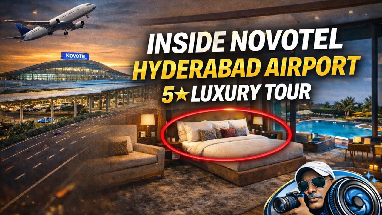 Veteran’s Lens Inside Novotel Hyderabad Airport ✈️ | 5⭐ Luxury Hotel Tour