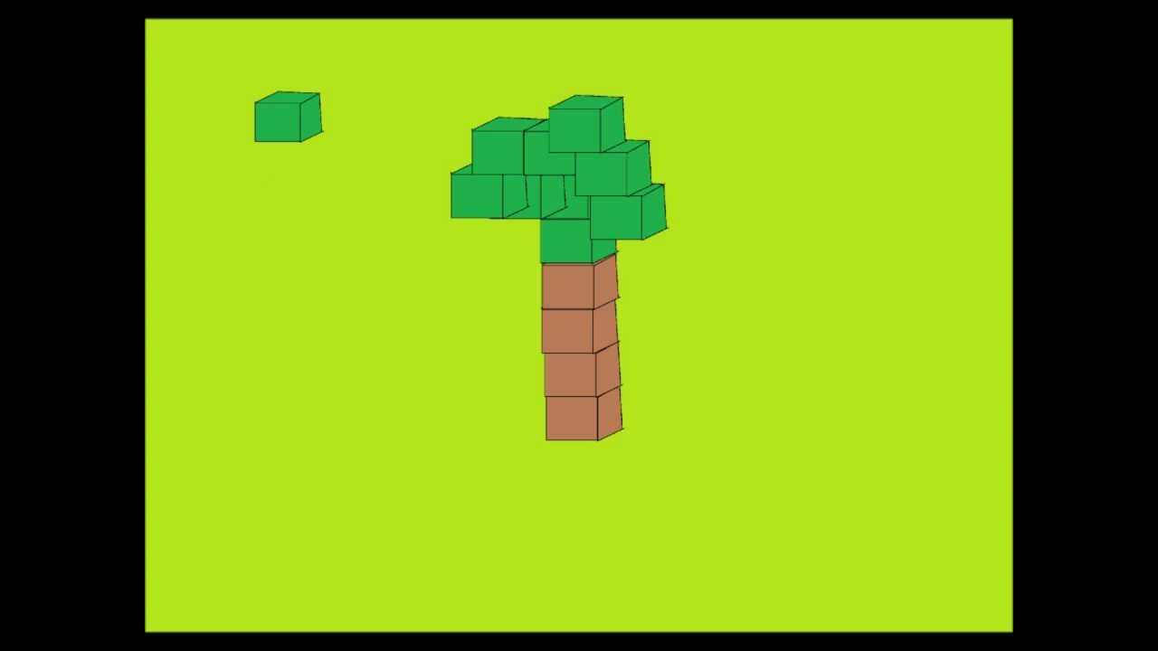Minecraft Produced 001 - In The Beginning Was A Tree (Minecraft Animation 2D)