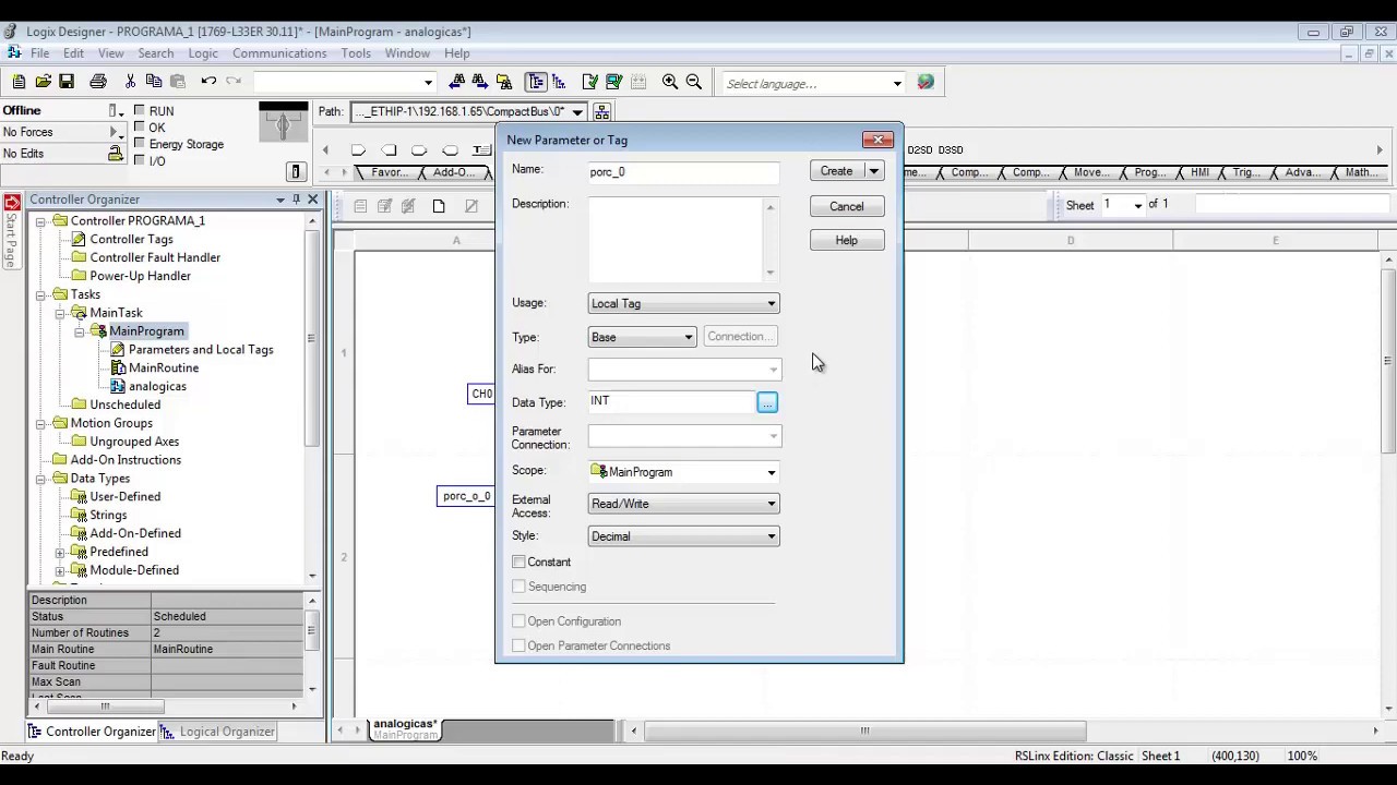 Tutorial CompactLogix L33ER - Básico