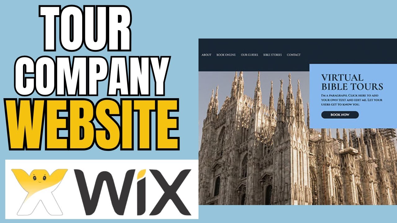 HOW TO CREATE TOUR COMPANY WEBSITE ON WIX