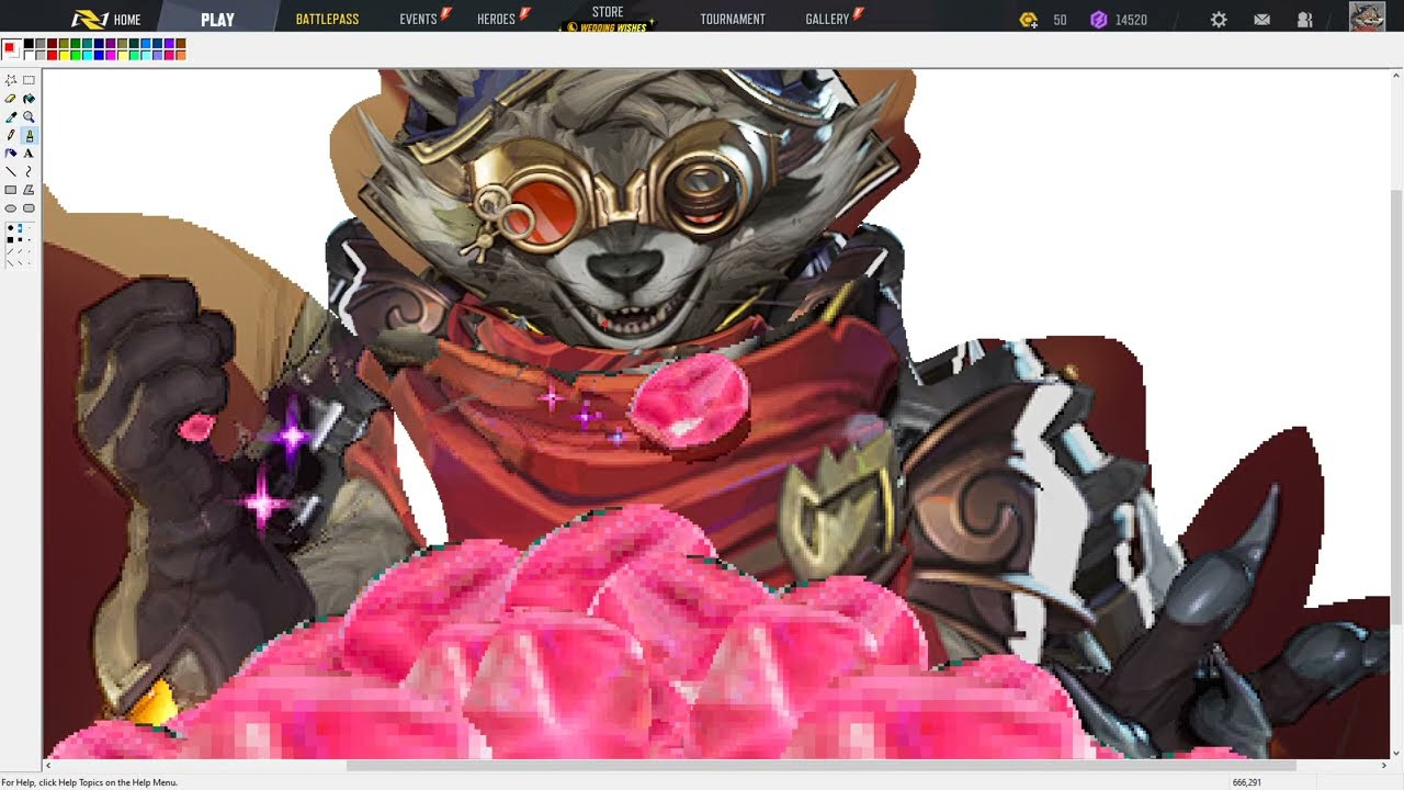 Making of a painting for stream thumbnail.