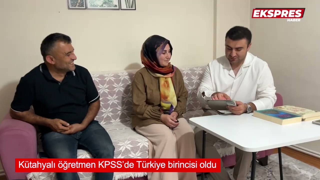 Kütahyalı öğretmen KPSS’de Türkiye birincisi oldu