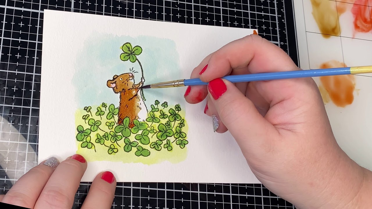 Watercolor Card with Anita Jeram illustrations